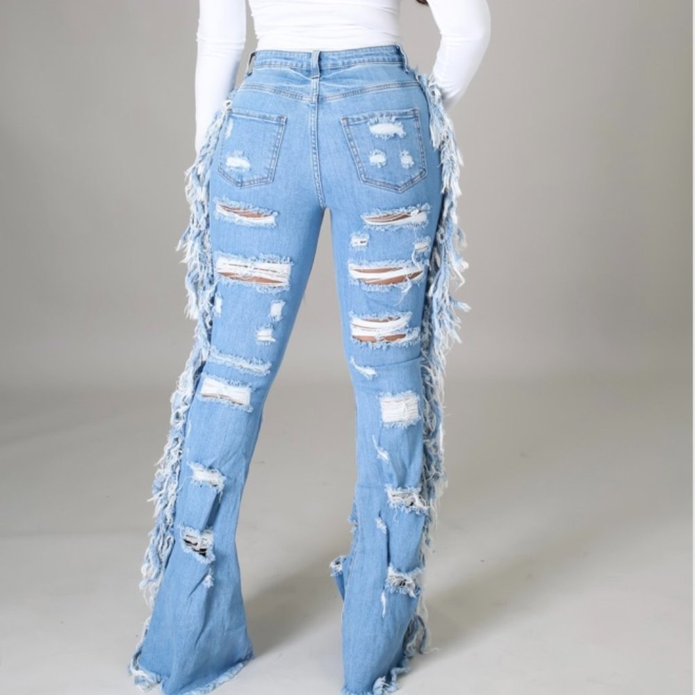 Cowgirl Distressed Jeans